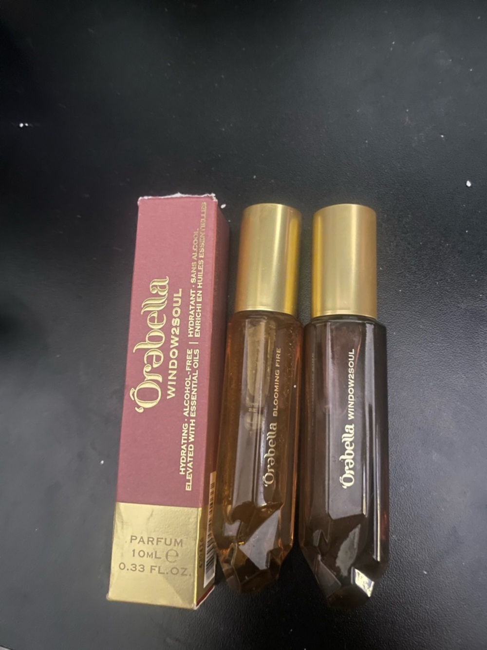 Orabella Window2Soul and blooming fire Perfume stick Oil Duo - Gold & Brown